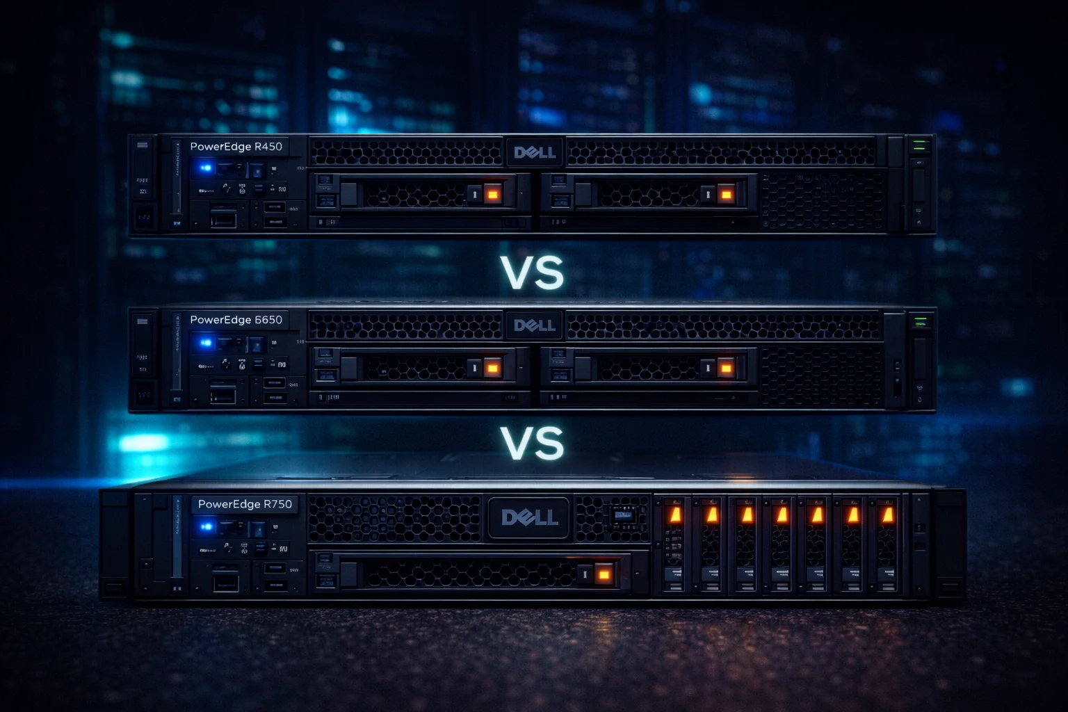 Dell PowerEdge R450 vs R650 vs R750