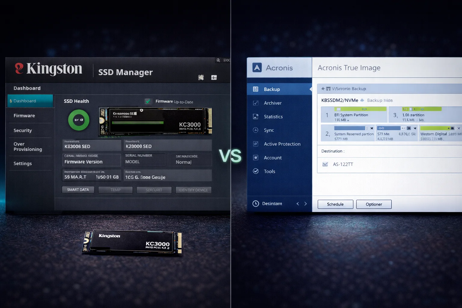 Kingston SSD Manager vs Acronis