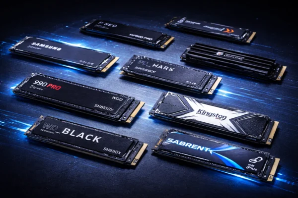 Find the best NVMe SSD for your PC, laptop, or PS5 in 2026. Compare PCIe 4.0 and 5.0 drives from Samsung, WD, Crucial, and more with expert recommendations.