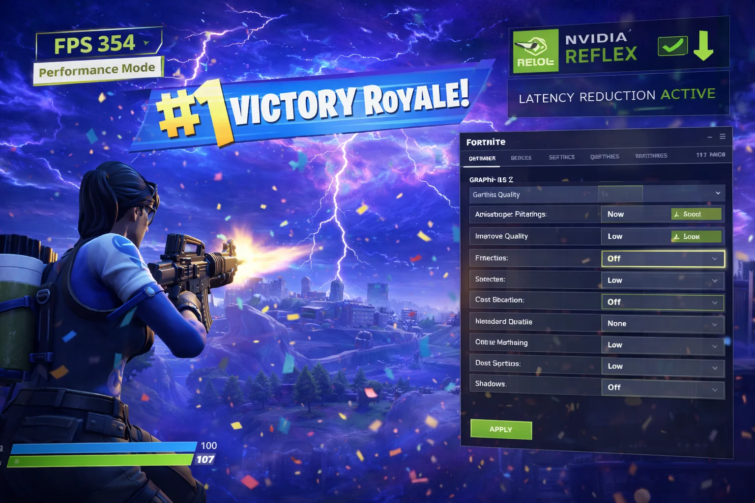 fortnite best settings