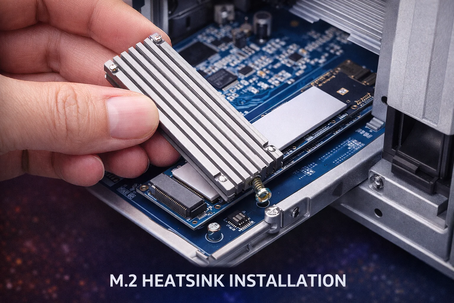 how to install m.2 heatsink nas
