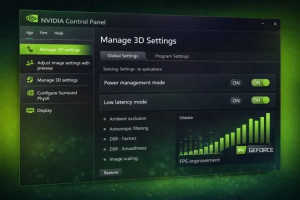 nvidia control panel best settings