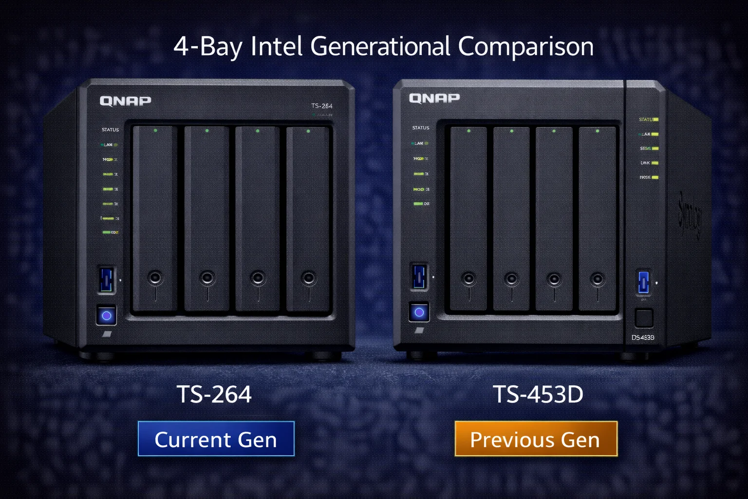 qnap ts-464 vs ts-453d
